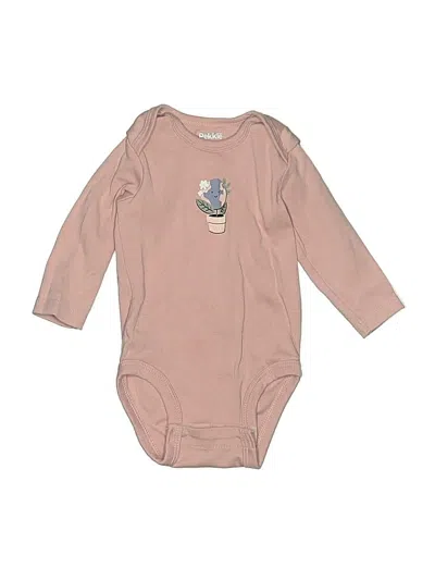 Pre-owned Pekkle Babies' Long Sleeve Onesie In Brown