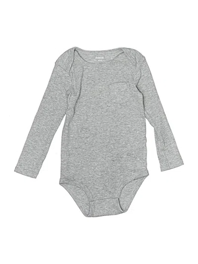 Pre-owned Pekkle Kids' Long Sleeve Onesie In Gray