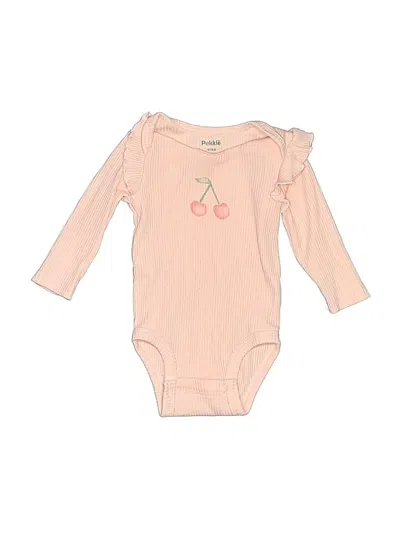 Pre-owned Pekkle Babies' Long Sleeve Onesie In Pink