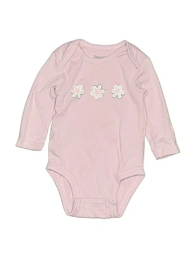Pre-owned Pekkle Babies' Long Sleeve Onesie In Pink