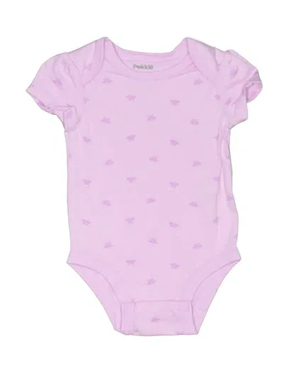 Pre-owned Pekkle Babies' Short Sleeve Onesie In Purple