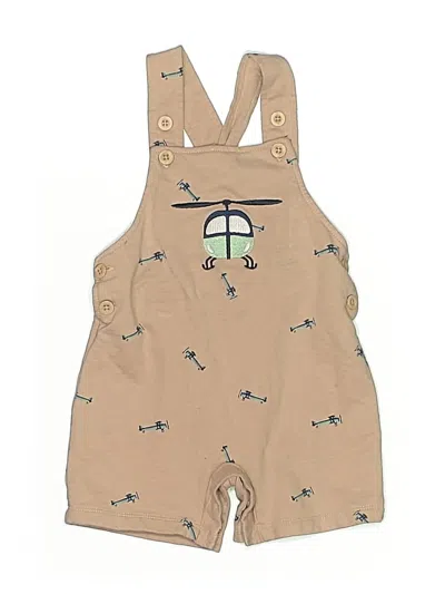 Pre-owned Pekkle Kids' Short Sleeve Onesie In Tan