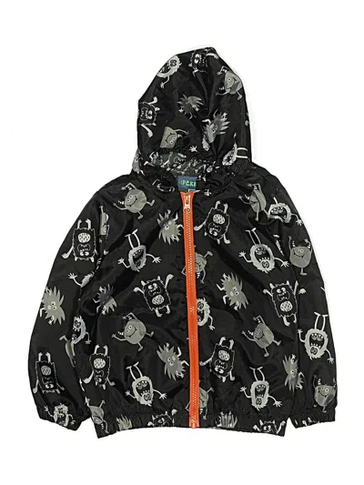 Pre-owned Pekkle Kids' Windbreaker Jacket In Black