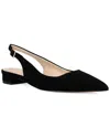 Pelle Moda Aali Pointed Toe Slingback Flat In Black