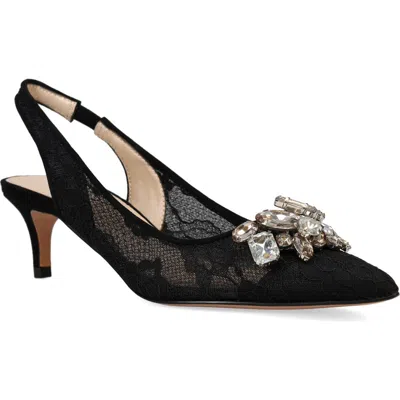 Pelle Moda Adenn Kitten Heel Slingback Pump In Black