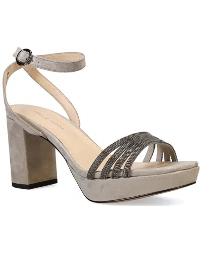 Pelle Moda Aliana Suede Sandal In Silver