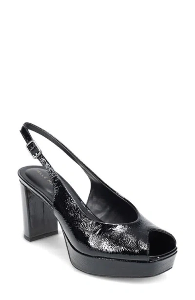 Pelle Moda Andee Slingback Peep Toe Pump In Black