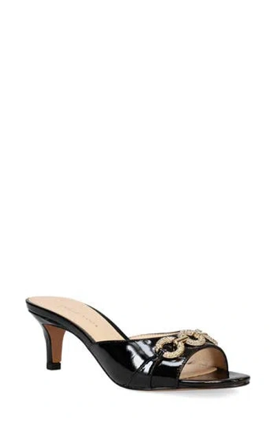 Pelle Moda Balin Kitten Heel Slide Sandal In Black
