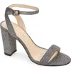 Pelle Moda Brynn Ankle Strap Sandal In Pewter