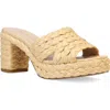 Pelle Moda Camren Platform Sandal In Natural