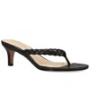 Pelle Moda Earlen Kitten Heel Flip Flop In Black