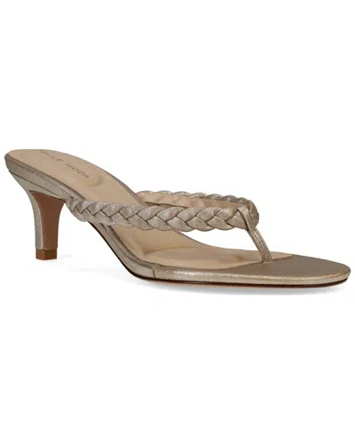 Pelle Moda Earlen Leather Sandal In Silver