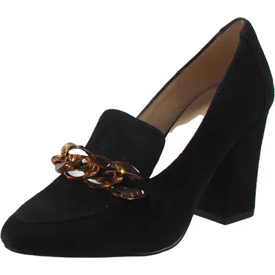 Pelle Moda Esra Womens Chain Suede Loafer Heels In Multi