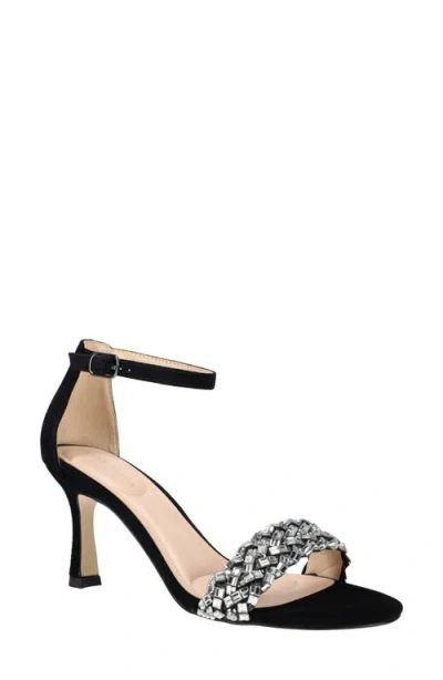 Pelle Moda Heidy Ankle Strap Sandal In Black