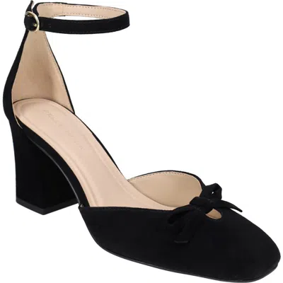 Pelle Moda Heleen Ankle Strap Pump In Black