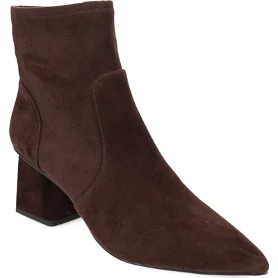Pelle Moda Ilima Leather Pointed Toe Bootie In Brown