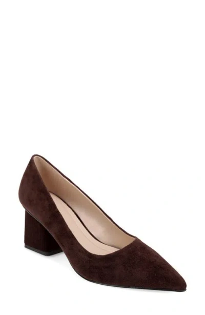 Pelle Moda Inell Pointed Toe Pump In Brown