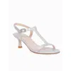 Pelle Moda Iya-ms Low Heel Sandal In Silver