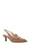 Pelle Moda Keagen Pointed Toe Slingback Pump In Brown