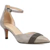 Pelle Moda Kelda Pointed Toe Pump In Pewter