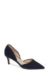 Pelle Moda Kenny D'orsay Pump In Midnight Suede
