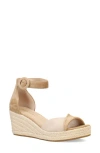 Pelle Moda Kove Espadrille Wedge Sandal In Latte/beige