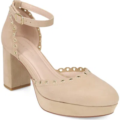 Pelle Moda Leana Platform Pump In Neutral