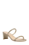 Pelle Moda Mirra Slide Sandal In Platinum Gold