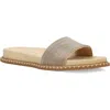 Pelle Moda Nyra Slide Sandal In Platinum Gold