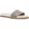 Pelle Moda Nyra Slide Sandal In Silver