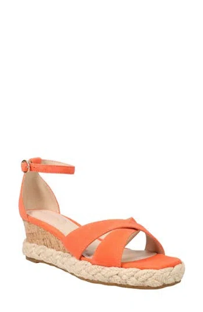 Pelle Moda Pippen Ankle Strap Wedge Slide Sandal In Multi