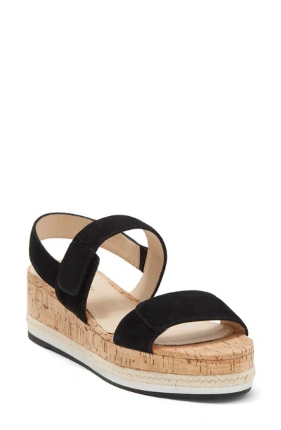 Pelle Moda Potter Platform Sandal In Black