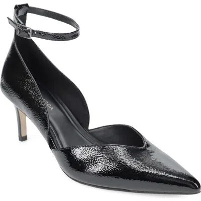 Pelle Moda Ragan Pointed Toe Leather Pump In Black