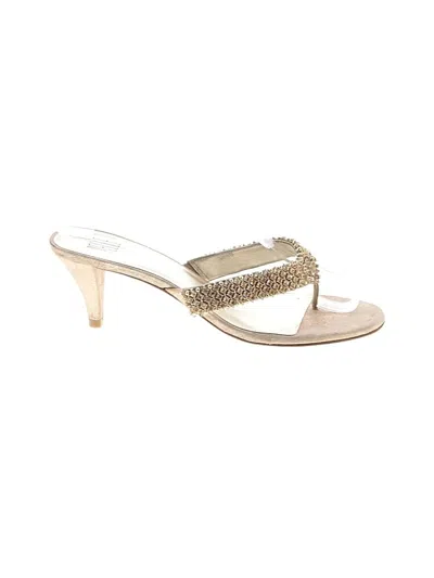 Pre-owned Pelle Moda Sandals In Ivory