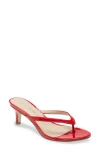 Pelle Moda Slide Sandal In Red Patent