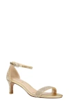 Pelle Moda Uciel Ankle Strap Sandal In Gold