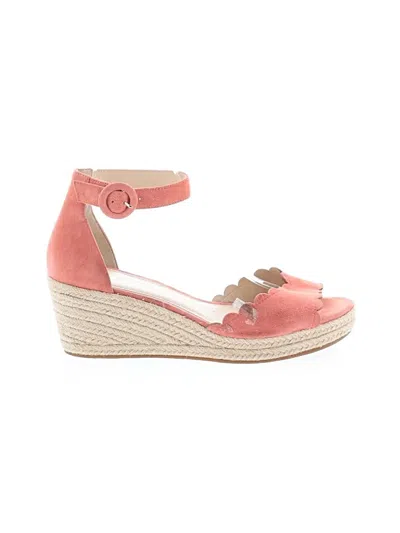Pre-owned Pelle Moda Wedges In Pink