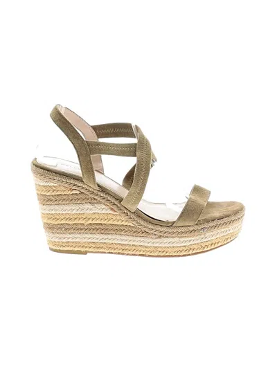 Pre-owned Pelle Moda Wedges In Tan