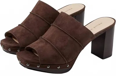 Pelle Moda Women's Amery Mule In Dark Oaksuede In Burgundy