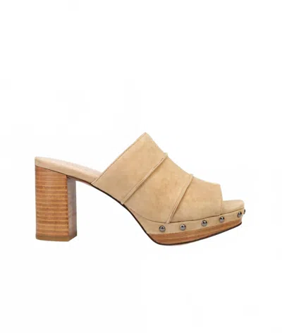 Pelle Moda Women's Amery Mule In Latte Suede In Multi