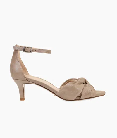 Pelle Moda Women's Belah Low-heel Sandal In Taupe Shimmer In Neutral