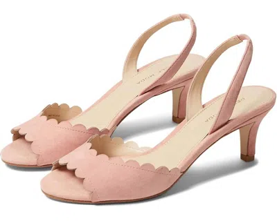 Pelle Moda Women's Benet Suede Heels In Peony Kid Suede In Multi