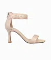 Pelle Moda Women's Breece Mid Heel Sandals In Beige Kid Suede In Multi
