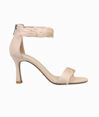 Pelle Moda Women's Breece Mid Heel Sandals In Beige Kid Suede In Multi
