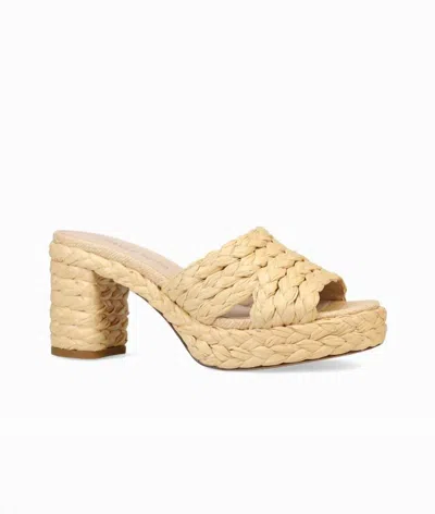 Pelle Moda Women's Camren Platform Heel In Natural In Beige