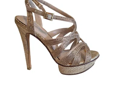 Pelle Moda Women's Flirt Evening Sandal In Gold