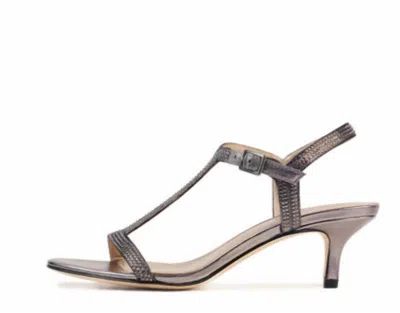 Pelle Moda Women's Iya-sh Low Heel Sandal In Pewter In Multi