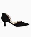 Pelle Moda Women's Keala Heeled Sandals In Black Kid Suede In Multi