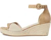Pelle Moda Women's Kove Wedge Sandals In Latte Beige In Multi