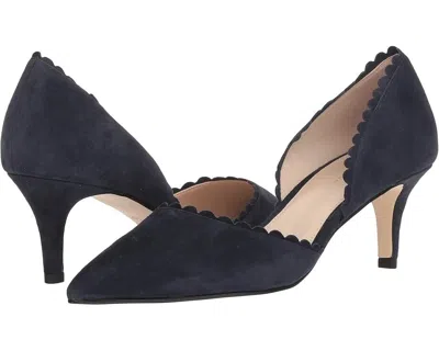 Pelle Moda Women's  Kenny Pump 11 Black Suede Pointed Toe Kitten Heel Fzp434 (black,11)